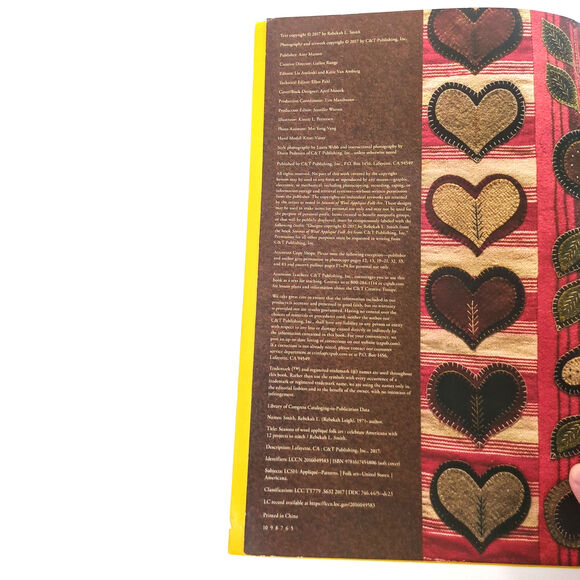 Seasons of Wool Applique Folk Art Book 12 Projects Rebekah L Smith Quilting 2017 - Picture 4 of 5